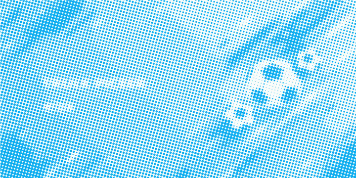 Tennis, football and basketball balls vector icons set, monochrome halftone spotted print vintage style on white background