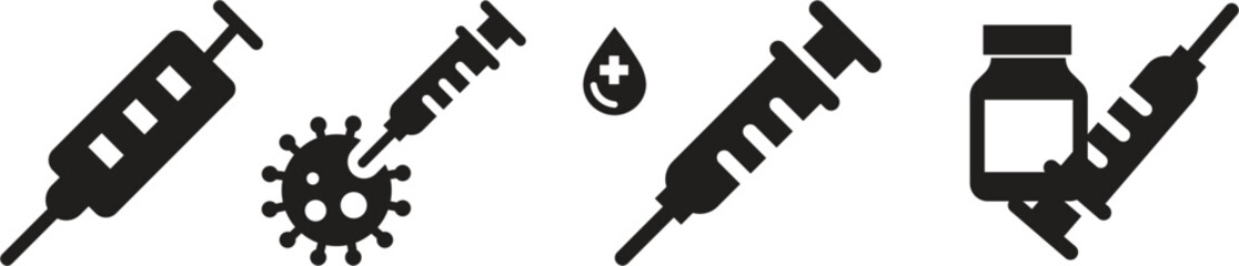 Healthcare and Medical Glyph Icons. Pixel Perfect. For Mobile and Web. Contains such icons as Brain, Nurse, Syringe, Charity, Hospital.Medical and Pharmaceutical Icon Set Vector Healthcare Symbols