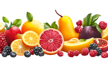 Pattern of variety fresh of organic fruits and vegetables and healthy vegan meal ingredients on beige background. Healthy food, clean eating, diet and detox, eco friendly, no plastic concept . Flat la