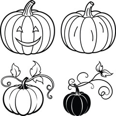 Pumpkin Design Elements
Pumpkin vines
