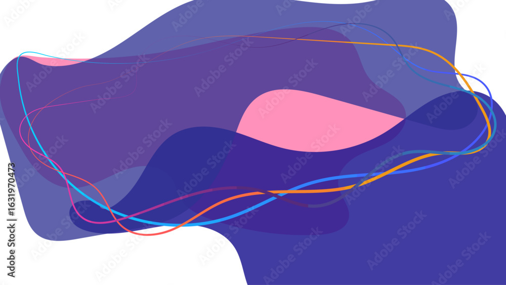 Poster trendy abstract backdrops bursting with dynamic shapes, colorful blobs, and fluid forms. perfect for