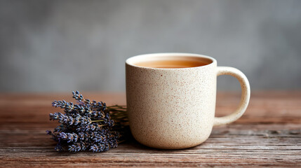 Sipping herbal tea cozy indoor setting still life photograph rustic vibes close-up view relaxation concept embracing tranquility with nature's flavors in a serene atmosphere
