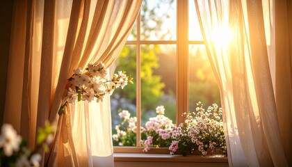 flowers in window