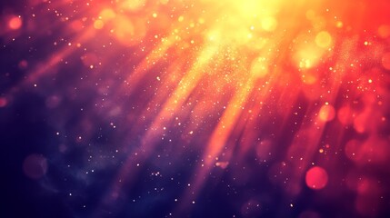 Obraz premium Radiant Burst of Sun with Soft Focus, Bokeh Effect, and Warm Glow Creating a Vibrant Abstract Design