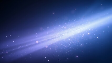 Obraz premium Ethereal Light Streaks in Dark Void with Glowing Particles