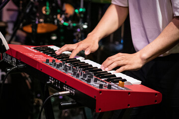 a rock band performance