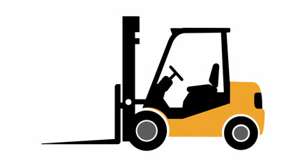 Fototapeta premium Compact Forklift Icon Colorized Vector