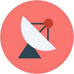 satellite dish icon vector illustration