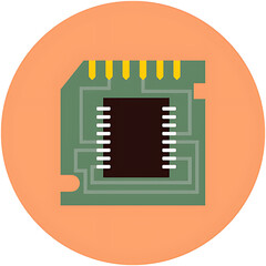 vector illustration of a computer