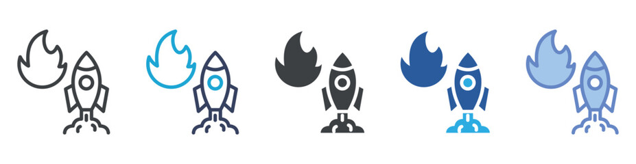 Drive icon set multiple style collection