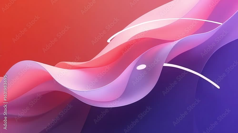 Aufkleber abstract waves background animation loop for presentations and creative video projects download now