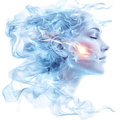 Ethereal Mindscape, isolated on transparent background