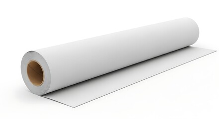 Rolled White Paper Sheet Seamless Photography Background