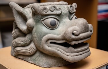 CT scanning of Tang dynasty dragon-head relic in archaeology lab for restoration and preservation