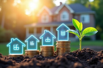 Growing real estate investment and property value appreciation