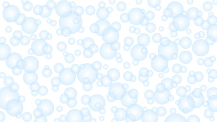 Seamless pattern with blue drops. Grey water background. Magic water drops wallpaper.	