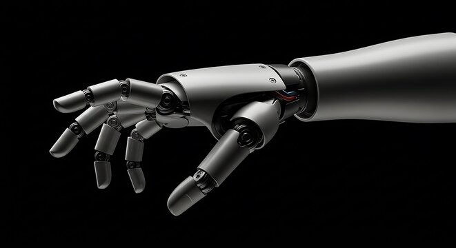 Hyper-Realistic Robotic Hand with Intricate Joints and Exposed Wiring