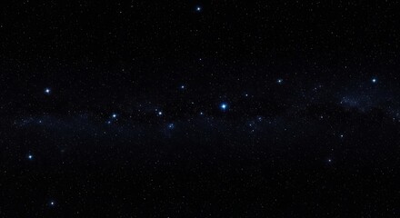Obraz premium A vast expanse of space dotted with distant stars.