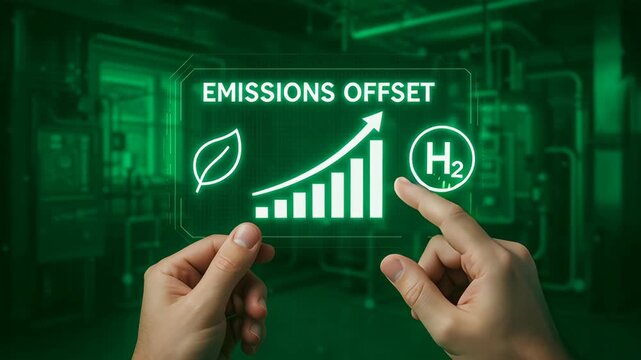 Green hydrogen technology supports industrial emissions offset with sustainable energy solutions for cleaner environment and future growth driving