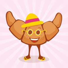 Happy summer croissant