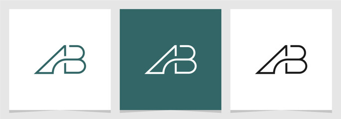 AB or BA Letter Brand Logo Vector Element , Initial Vector Design Graphic