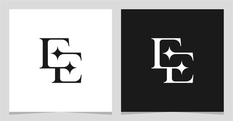 EE Initial Letter Logo Vector Element , Initial Logo for Brand Vector Design Graphic