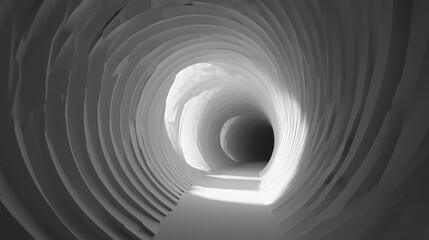 Obraz premium Abstract geometry with looped tunnel
