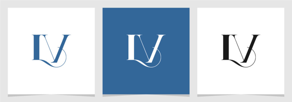 LV or VL Initial Letter Logo Vector Element , Initial Logo for Brand Vector Design Graphic