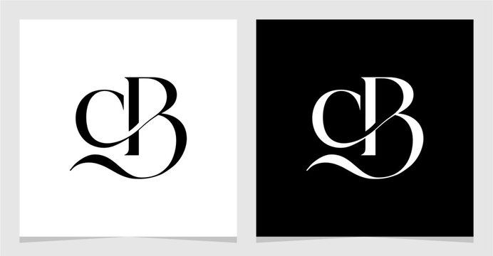 CB or BC Initial Letter Logo Vector Element , Initial Logo for Brand Vector Design Graphic