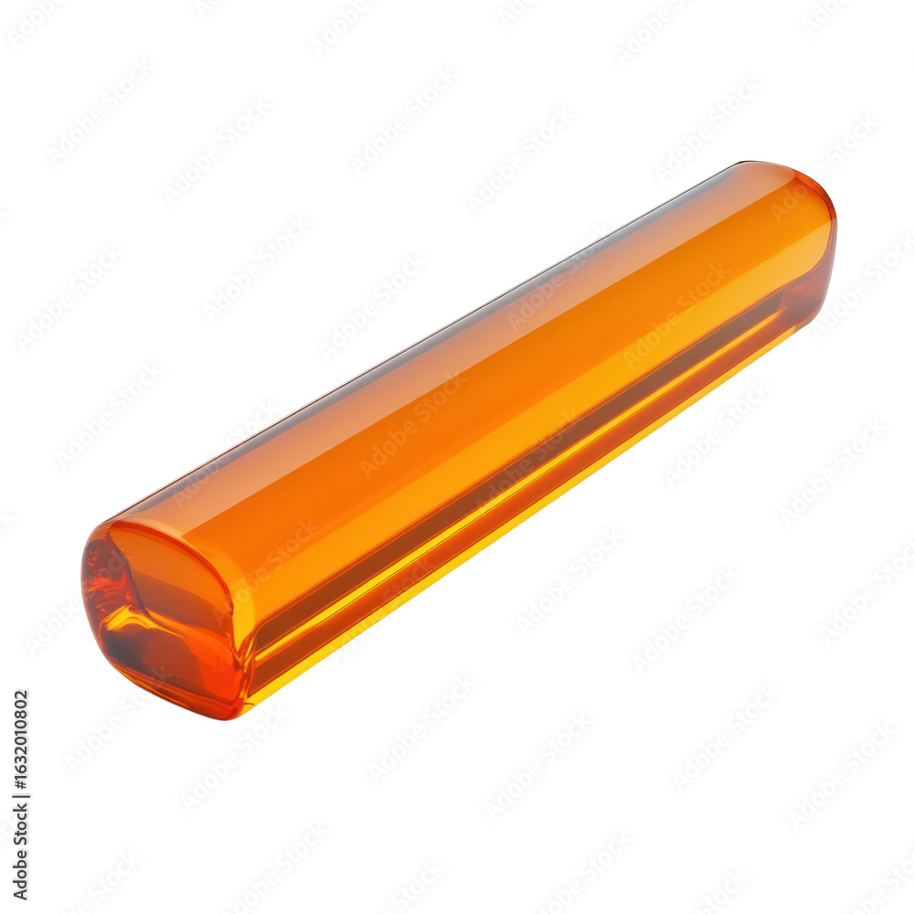Poster mber translucent bar, glossy and smooth, perfect for product visualization and modern design project