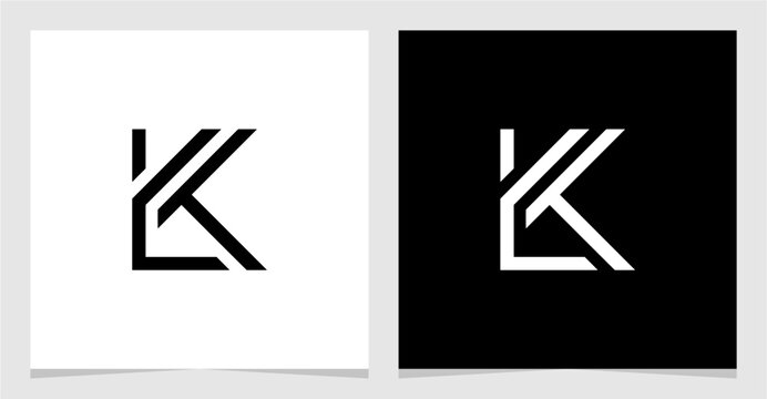 LK or KL Initial Letter Logo Vector Element , Initial Logo for Brand Vector Design Graphic