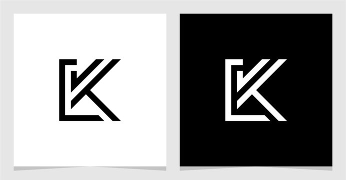 LK or KL Initial Letter Logo Vector Element , Initial Logo for Brand Vector Design Graphic
