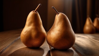 bosc pears are elegantly shaped pears known for their russet brown skin and sweet dense flesh
