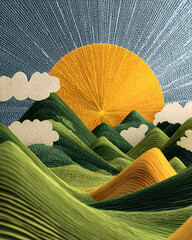 corn field in the morning