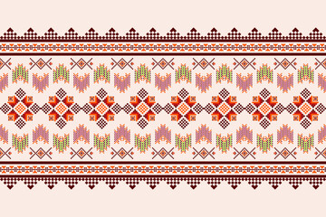 Ethnic pattern seamless pixel art,  fabric geometric ethnic pattern seamless, pixel pattern art ,arabic pixel wallpaper, background, curtain, carpet ,geometry seamless art illustration and decor.
