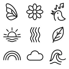 Nature Icon Grid