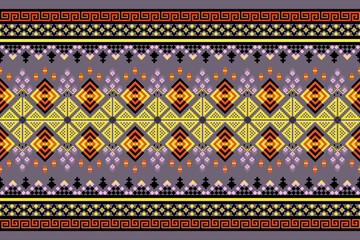 Ethnic pattern seamless pixel art for fabric geometric ethnic pattern seamless arabic pixel