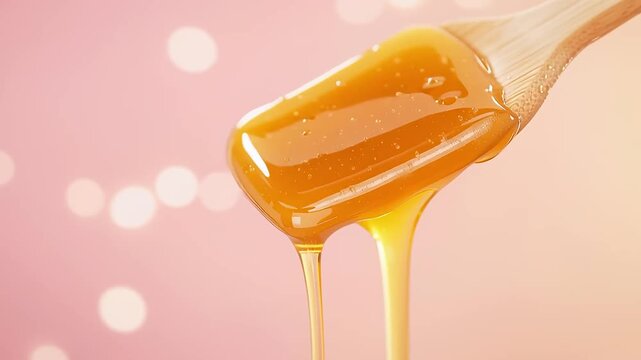 Sugar paste or thick wax honey for hair removal	
