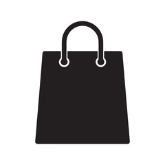 Shopping Bag Icon – Retail Purchase Symbol Flat Vector Illustration

