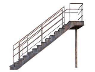 Industrial Metal Staircase