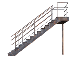 Industrial Metal Staircase