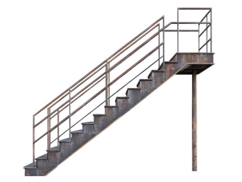 Industrial Metal Staircase