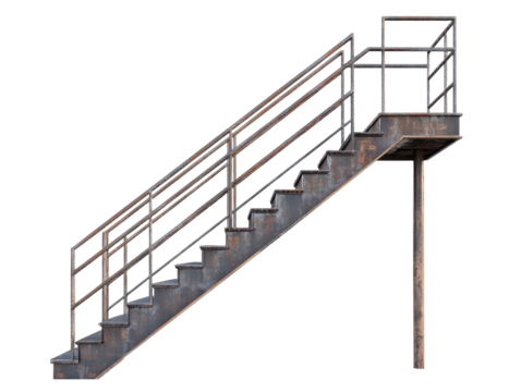 Industrial Metal Staircase