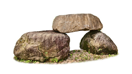 Stone Formation: A balanced composition of stones forms an intriguing structure. The image...