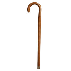 Fototapeta premium Wooden Walking Cane for Elderly Support