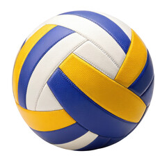 Fototapeta premium 3d volleyball with classic panel design isolated on transparent background