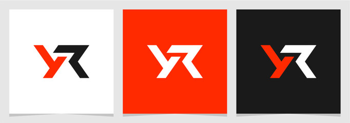 YR or RY Initial Letter Logo Vector Element , Initial Logo for Brand Vector Design Graphic