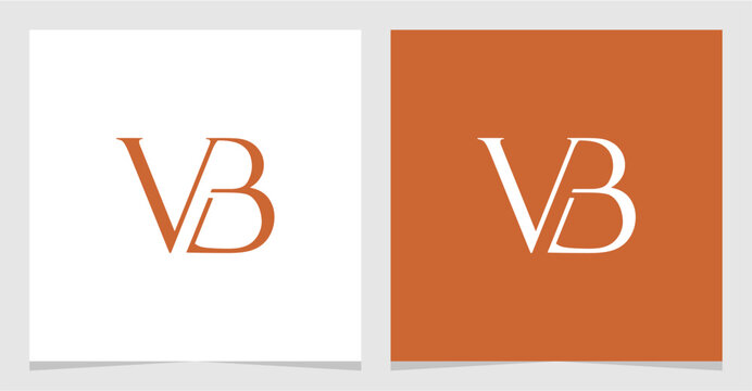 VB or BV Initial Letter Logo Vector Element , Initial Logo for Brand Vector Design Graphic