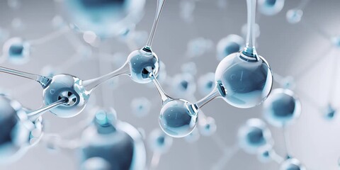 Close-up of a molecular structure - Powered by Adobe