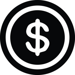 dollar symbol on a white background